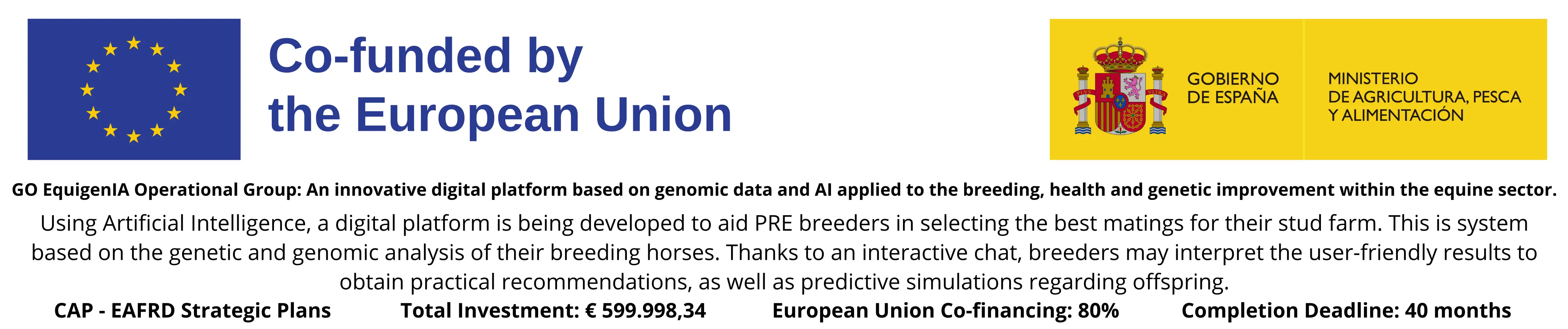 Co-funded by the European Union · Spanish Ministry of Agriculture, Fisheries and Food · CAP Strategic Plan · EAFRD